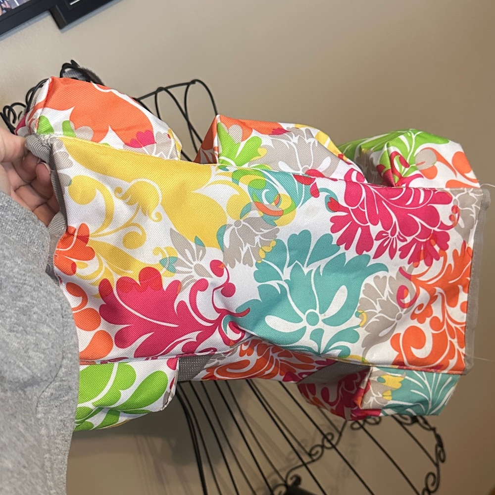 Thirty-One Multicolor Floral Tote Bag - Picture 6 of 7